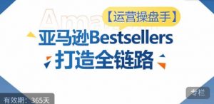 运营操盘手!亚马逊Bestsellers打造全链路,选品、Listing、广告投放全链路进阶优化-阳知网创资源库