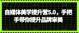 自媒体美学提升营5.0，手把手带你提升品牌审美-阳知网创资源库