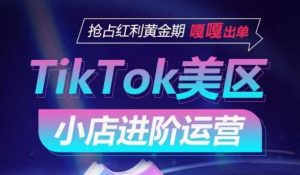 TikTok Shop美区小店进阶运营,抢占红利黄金期 嘎嘎出单-阳知网创资源库