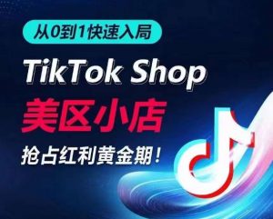 从0到1快速入局TikTok美区小店,快速抢占流量黄金期,开启日出千单之旅-阳知网创资源库