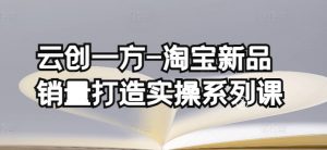 云创一方-淘宝新品销量打造实操系列课,基础销量打造(4课程)+补单渠道分析(4课程)-阳知网创资源库