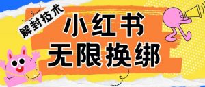 小红书、账号封禁，解封无限换绑技术【揭秘】-阳知网创资源库