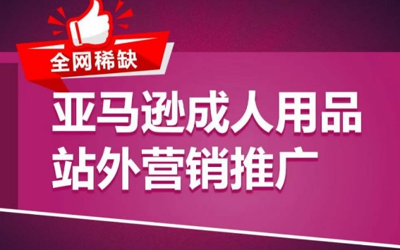 亚马逊成人用品站外营销推广,成人用品新品推广方案,助力打造类目爆款-阳知网创资源库