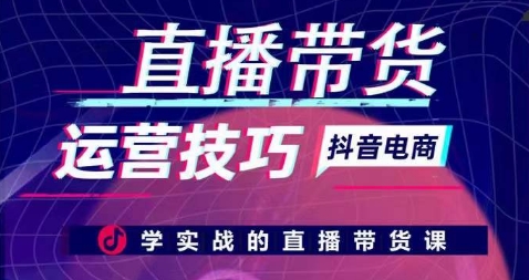 直播带货运营技巧,学实战的直播带货课-阳知网创资源库
