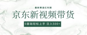 2024最新京东视频带货项目，最新0粉强开无脑搬运爆款玩法，小白轻松上手【揭秘】-阳知网创资源库