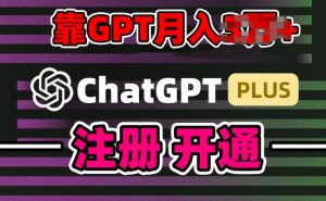互联网新热潮GPT-4o+白嫖GPT4.0.靠代充GPT日入200+,全是实操,小白也能上手【揭秘】-阳知网创资源库