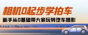 相机0起步学拍车:新手从0基础带大家玩转汽车摄影(18节课)-阳知网创资源库