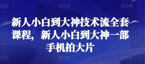 新人小白到大神技术流全套课程,新人小白到大神一部手机拍大片-阳知网创资源库