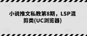小说推文私教第8期，LSP混剪类(UC浏览器)-阳知网创资源库