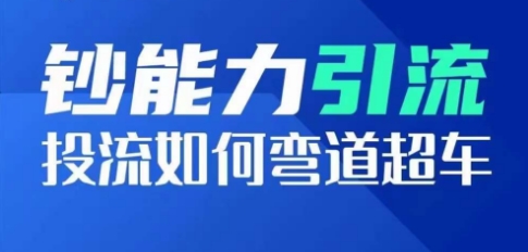 钞能力引流:投流如何弯道超车,投流系数及增长方法,创造爆款短视频-阳知网创资源库