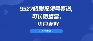 9527短剧视频号赛道,可长期运营,小白友好【揭秘】-阳知网创资源库