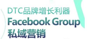 DTC品牌增长利器:Facebook Group私域营销策略-阳知网创资源库