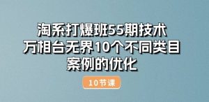 淘系打爆班55期技术:万相台无界10个不同类目案例的优化(10节)-阳知网创资源库