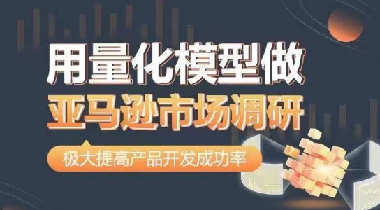 用量化模型做亚马逊市场调研,从数据出发,更高效更准确做判断,极大提高产品开发成功率-阳知网创资源库