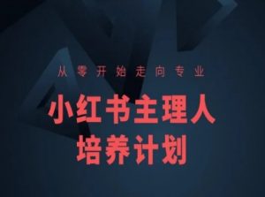 小红书课程简化版，从零开始走向专业，小红书主理人培养计划-阳知网创资源库
