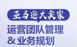 亚马逊大卖家-运营团队管理&业务规划,为你揭秘如何打造超强实力的运营团队-阳知网创资源库