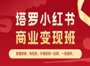 塔罗小红书商业变现班，小红书变现教程-阳知网创资源库