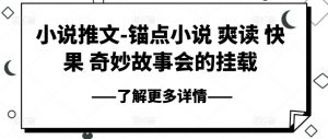 小说推文-锚点小说 爽读 快果 奇妙故事会的挂载-阳知网创资源库