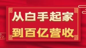 从白手起家到百亿营收,企业35年危机管理法则和幕后细节(17节)-阳知网创资源库