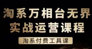 淘系万相台无界实战运营课,淘系付费工具课-阳知网创资源库