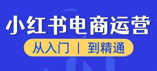 小红书电商运营课,从入门到精通,带你抓住又一个赚钱风口-阳知网创资源库