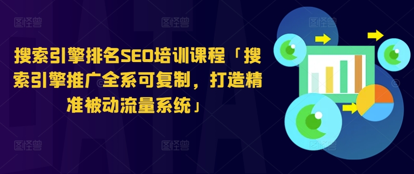 搜索引擎排名SEO培训课程「搜索引擎推广全系可复制,打造精准被动流量系统」-阳知网创资源库