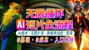 AI剪辑无限循环画面：新手轻松月入上万的秘技【揭秘】-阳知网创资源库