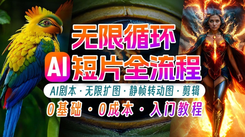 AI剪辑无限循环画面：新手轻松月入上万的秘技【揭秘】-阳知网创资源库