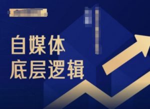 2024自媒体底层逻辑录播课，自媒体小白必看-阳知网创资源库