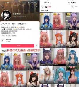 云天二次元美女起号教学,月涨10万粉丝,不判搬运-阳知网创资源库