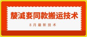 抖音96万粉丝账号【嫠㵄㚣】同款搬运技术-阳知网创资源库