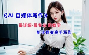 AI自媒体文章创作全网最详细教程,新手秒变写作高手,多方位发展-阳知网创资源库