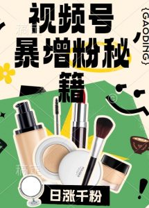视频号涨粉方法,暴力起号,一天涨粉1000+,当天开橱窗【揭秘】-阳知网创资源库