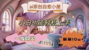 ai原创治愈小屋，小白也能轻松上手，一发即火，篇篇10w+【揭秘】-阳知网创资源库