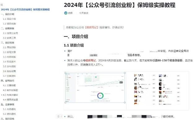 公众号引流创业粉,学会这个方法,你也能月入30000+ (陪跑项目)-阳知网创资源库