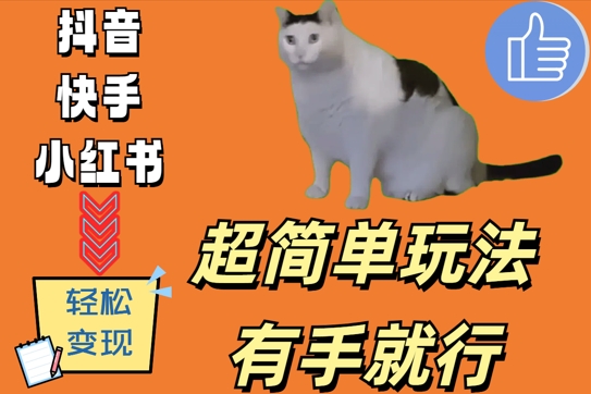 超简单玩法,有手就行,靠猫咪视频日入500+【揭秘】-阳知网创资源库