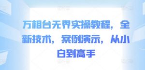 万相台无界实操教程，全新技术，案例演示，从小白到高手-阳知网创资源库