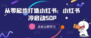从零起步打造小红书:小红书冷启动SOP-阳知网创资源库