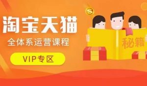 淘宝天猫全体系运营课程【9月24更新】,店铺全系运营、动销玩法、擦边球玩法等等-阳知网创资源库