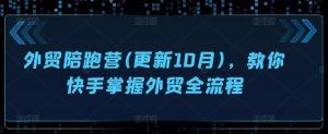 外贸陪跑营(更新10月),教你快手掌握外贸全流程-阳知网创资源库