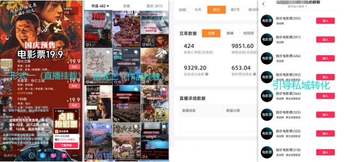 电影票小程序挂载_蹭新电影热度+后续流量延伸【揭秘】-阳知网创资源库