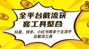 全平台截流获客工县整合全自动引流，日引2000+精准客户【揭秘】-阳知网创资源库