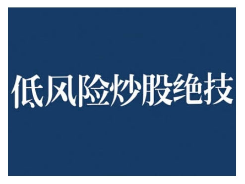 2024低风险股票实操营,低风险,高回报-阳知网创资源库