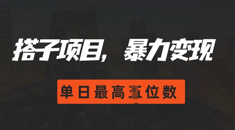 2024搭子玩法,0门槛,暴力变现,单日最高破四位数【揭秘】-阳知网创资源库