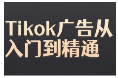 Tiktok Ads实操教程,Tiktok广告从入门到精通-阳知网创资源库