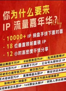 群响IP流量嘉年华，​现场视频+IP江湖2024典藏版PPT-阳知网创资源库
