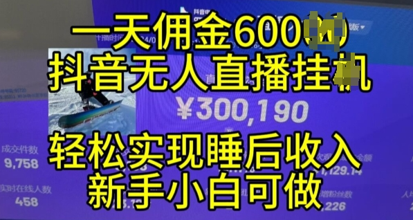 2024年11月抖音无人直播带货挂JI,小白的梦想之路,全天24小时收益不间断实现真正管道收益【揭秘】-阳知网创资源库