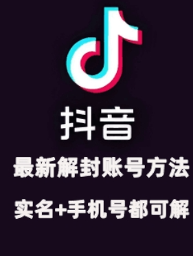 2024年11月抖音最新解封账号方法+解实名 自己真实实操已解2个号-阳知网创资源库