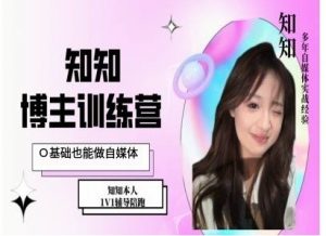 IP博主打造特训课，0基础也能做自媒体-阳知网创资源库