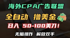 海外CPA全自动撸美金, 日入100+美刀,无脑操作,解放双手【揭秘】-阳知网创资源库